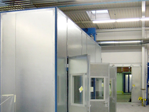 Schallschutzkabine komfortabel begehbar