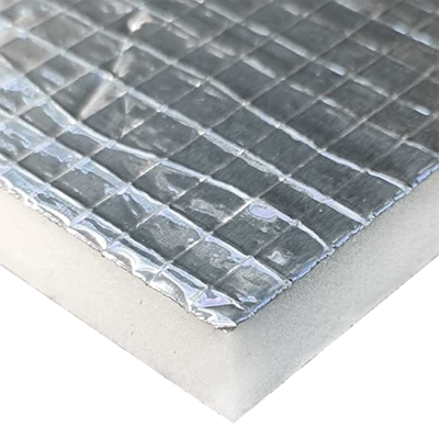 Akustikschaum Melaminharzschaum mit Aluminium-Glasgelegefolie